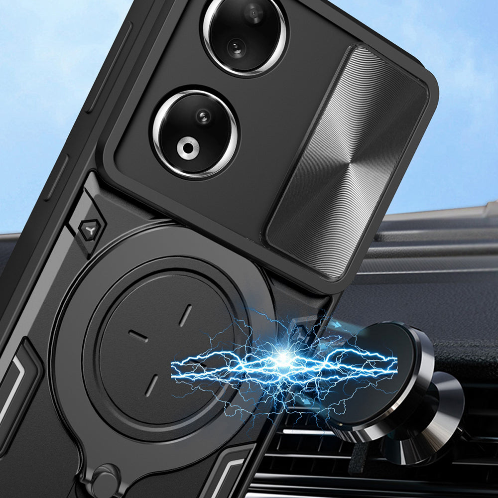 Husa de protectie Techsuit CamGuard Pro compatibil cu Honor 90, Negru