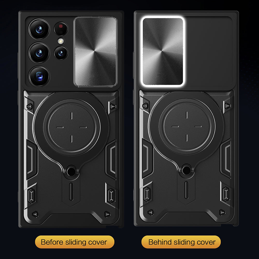 Husă Techsuit CamGuard Pro neagră pentru Samsung Galaxy S23 Ultra