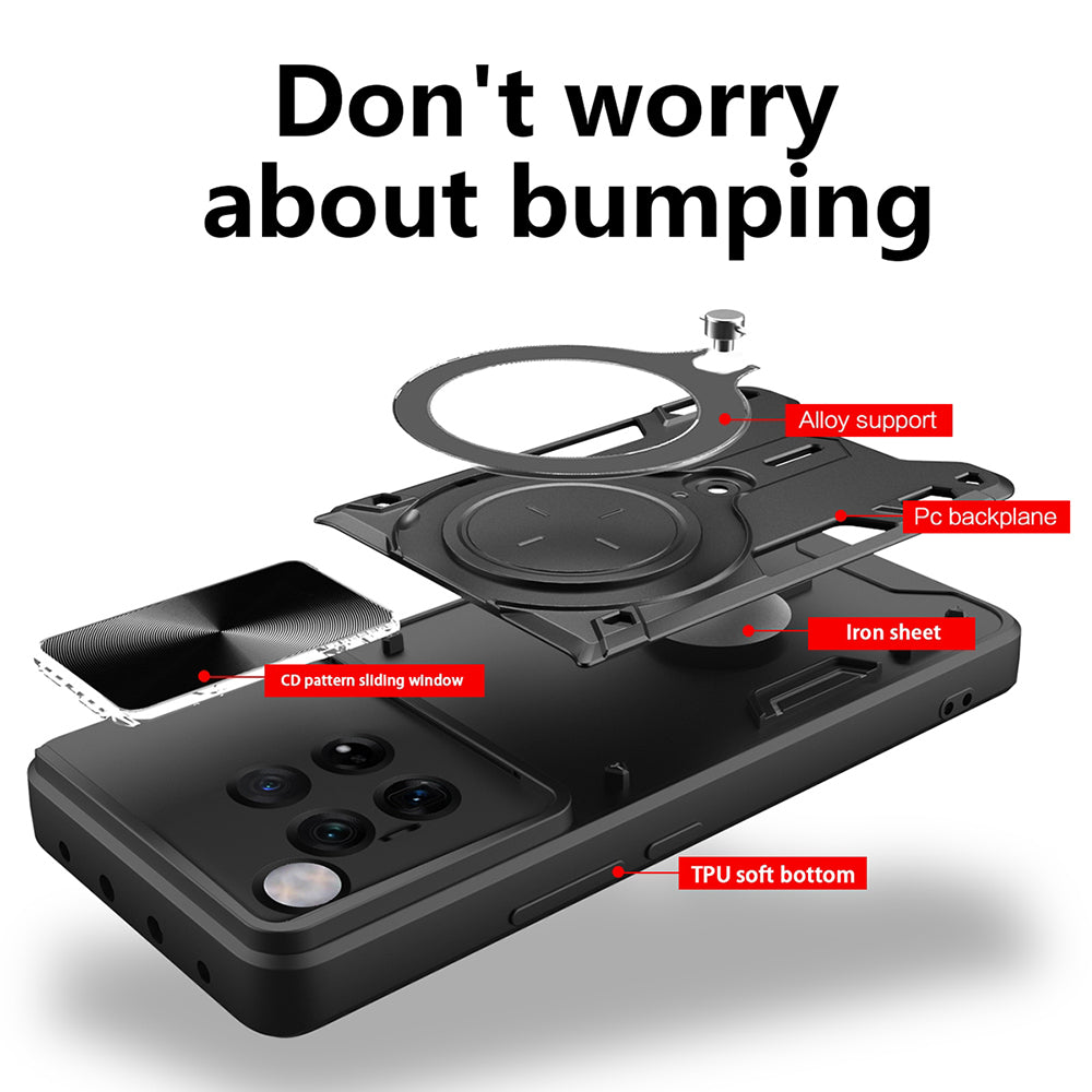 Husa de protectie Techsuit CamGuard Pro compatibil cu OnePlus 12, Negru