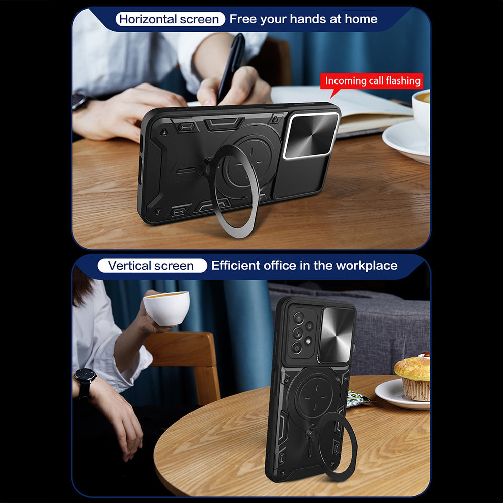 Husa de protectie Techsuit CamGuard Pro compatibil cu Samsung Galaxy A52 4G / A52 5G / A52s 5G, Negru