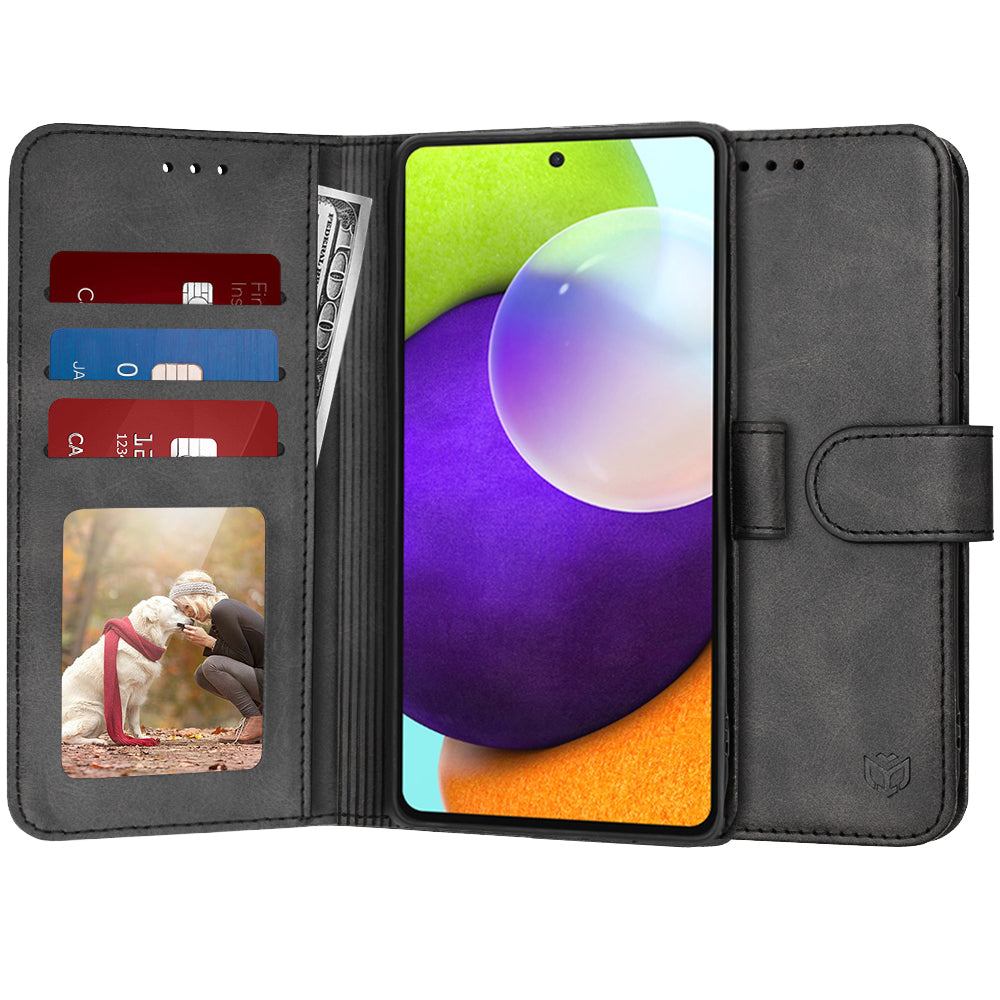 Husa de protectie Techsuit Diary Book compatibil cu Samsung Galaxy A52 4G / A52 5G / A52s 5G, Negru