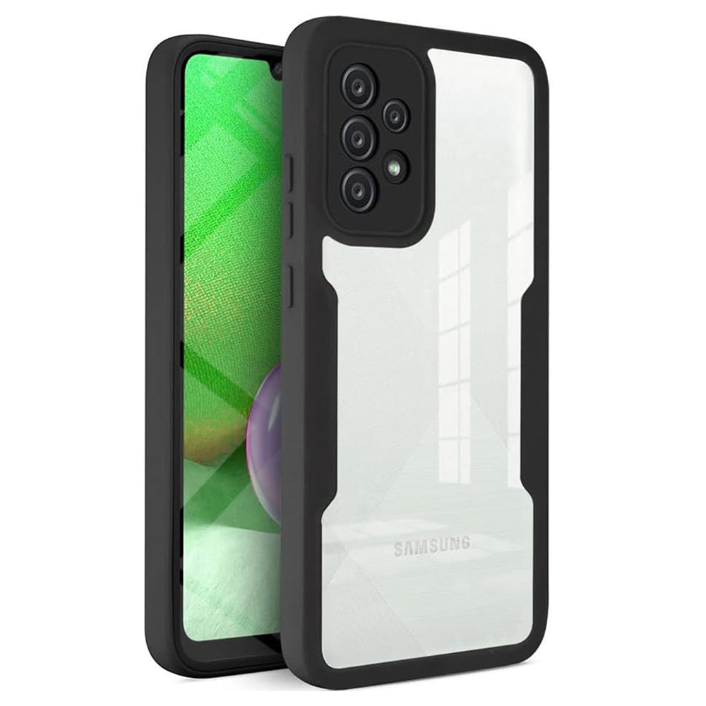 Husă + folie Techsuit pentru Galaxy A52 4G / Samsung A52 5G / Samsung A52s 5G, neagră