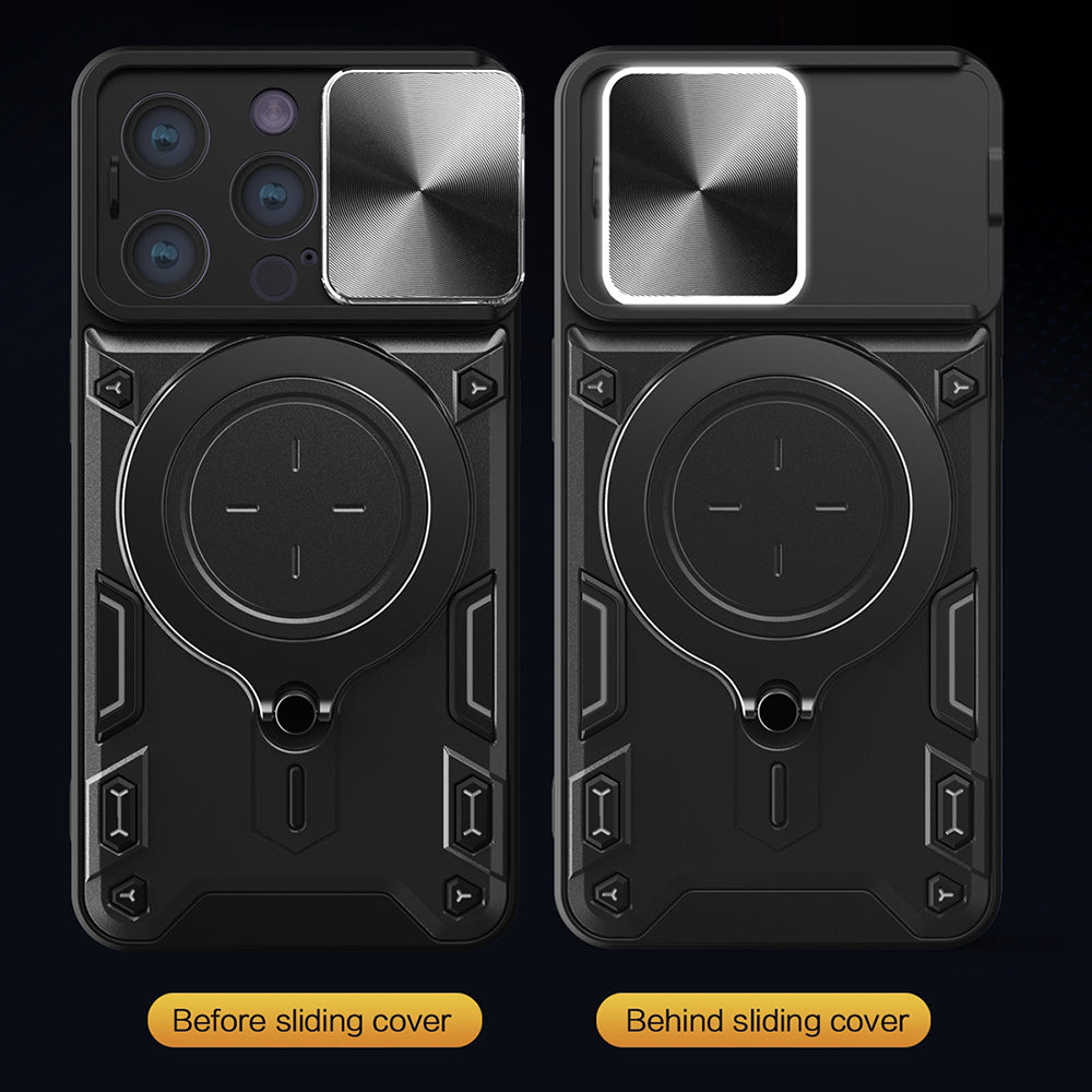 Husa de protectie Techsuit CamGuard Pro compatibil cu iPhone 16 Pro Max, Roz Auriu