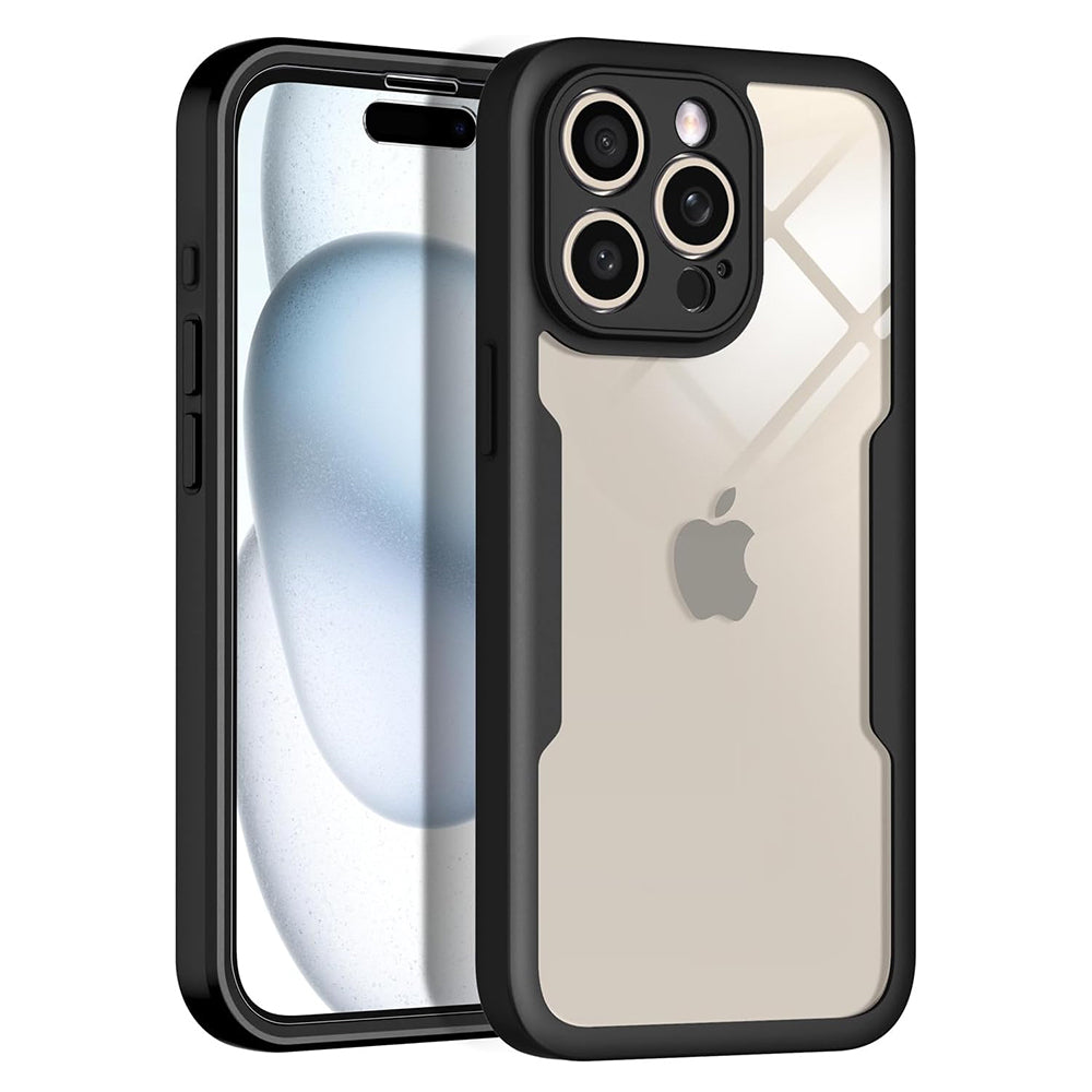 Folie de protectie Techsuit ColorVerse 360 Series + compatibil cu iPhone 16 Pro, Albastru