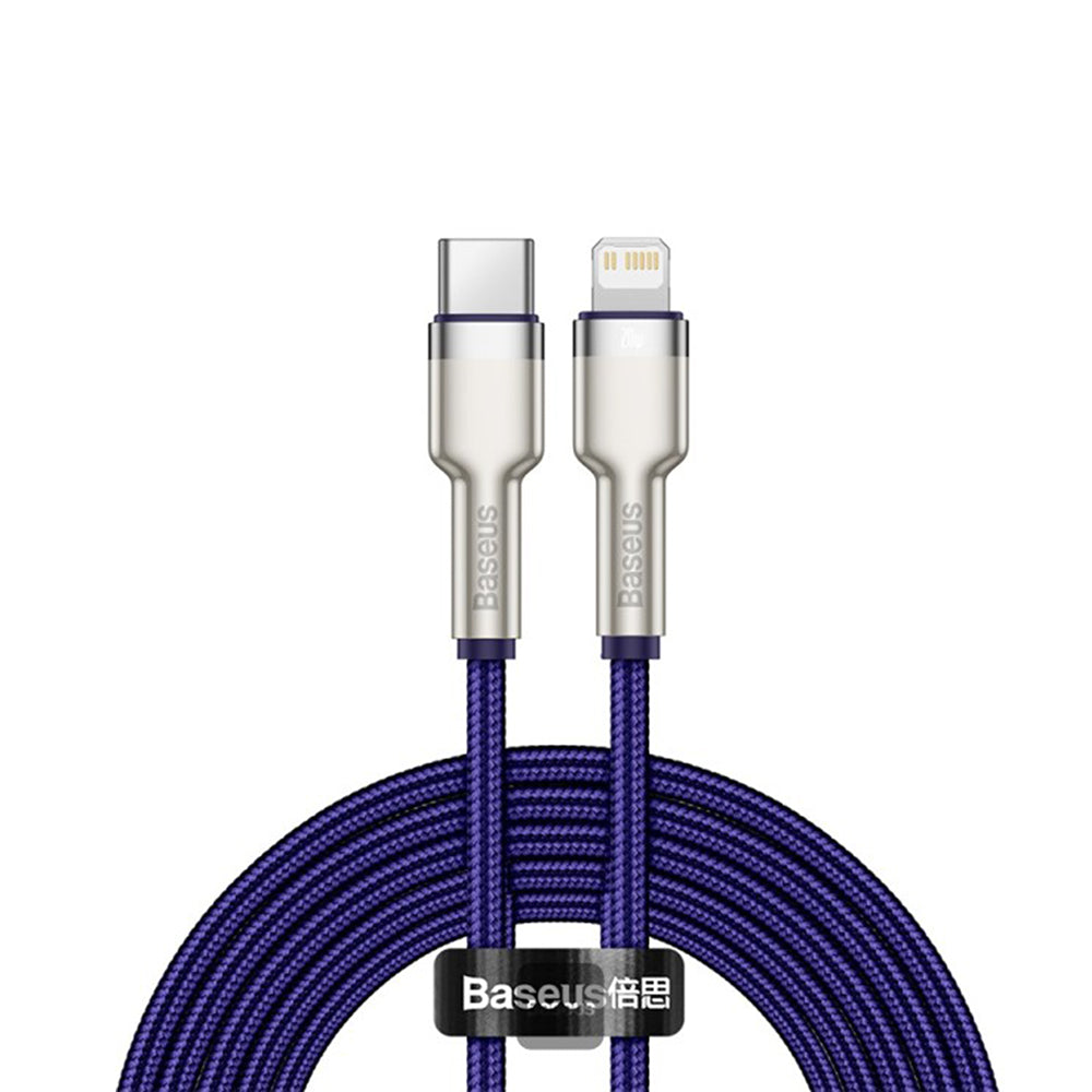 Cablu Baseus Cafule Series Metal (CATLJK-B05), Type-C to Lightning, 20W, 2m, Mov