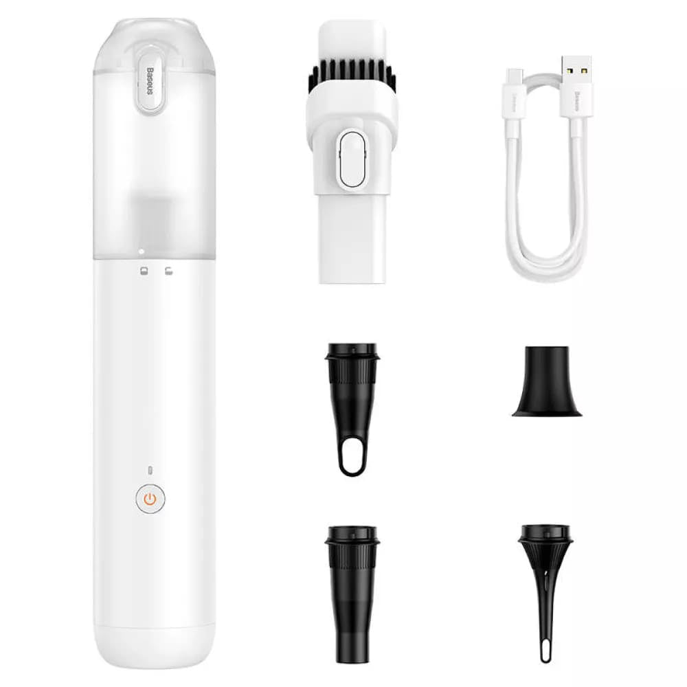 Baseus Cordless Car Vacuum Cleaner A3 Lite (C30438700213-Z1), 12000Pa, 100W, Alb