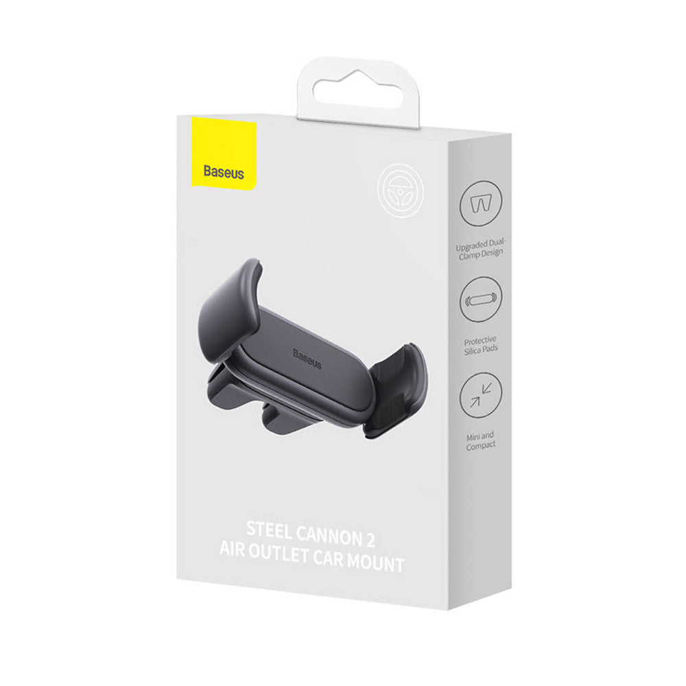 Suport Auto Baseus Steel Cannon 2 (SUGP000001), Grila Ventilatie, Negru