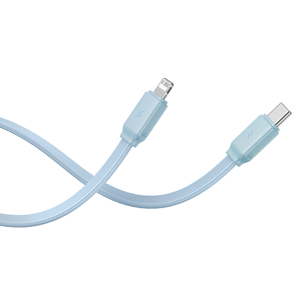 Baterie externa Baseus Qpow Pro+ (P10055002313-00), Lightning, 2x Type-C, USB, 22.5W, 20000mAh, Cable Type-C, 30cm, Albastru