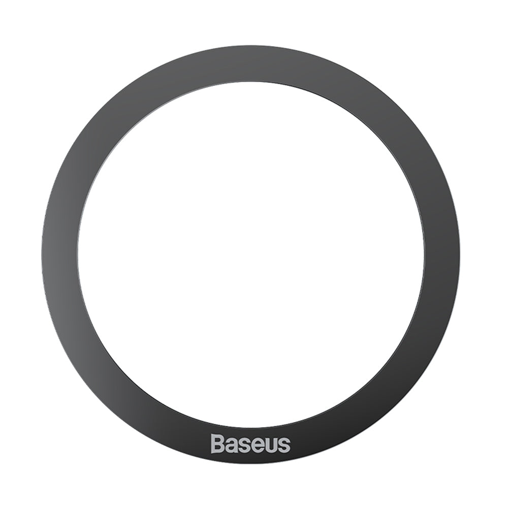 Suport Baseus (set de 2) Metal Ring Magnetic Series (PCCH000001), Universal Phone Ring for Samsung, iPhone, Negru
