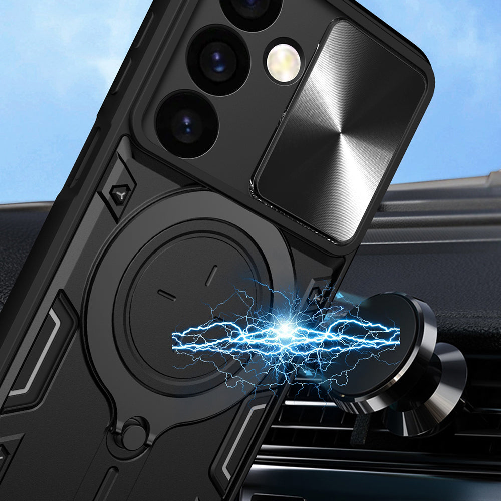 Husa de protectie Techsuit CamGuard Pro compatibil cu Samsung Galaxy S24 FE, Mov
