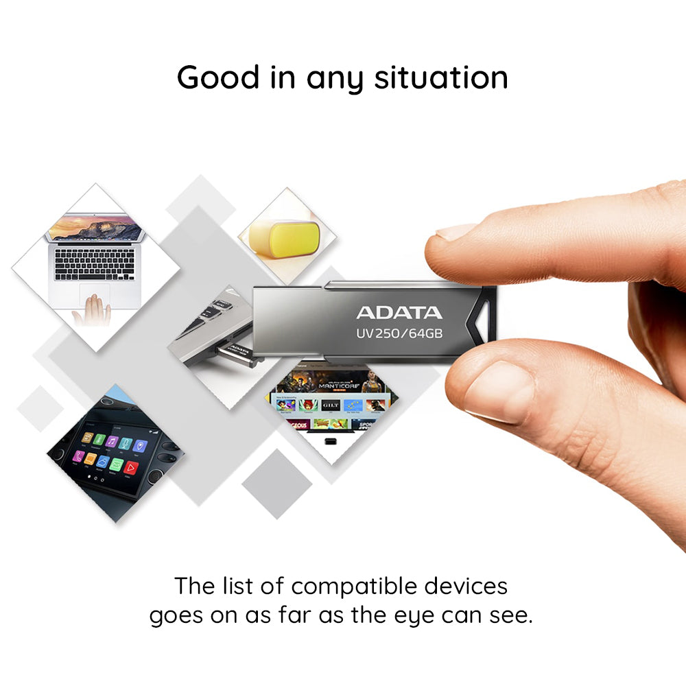 Stick de Memorie Adata UV250 (AUV250-16G-RBK), USB 2.0, 16GB, Negru