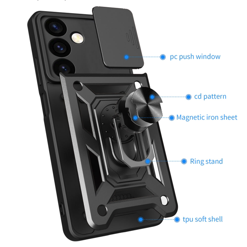 Husa de protectie Techsuit CamShield Series compatibil cu Samsung Galaxy S24 FE, Negru