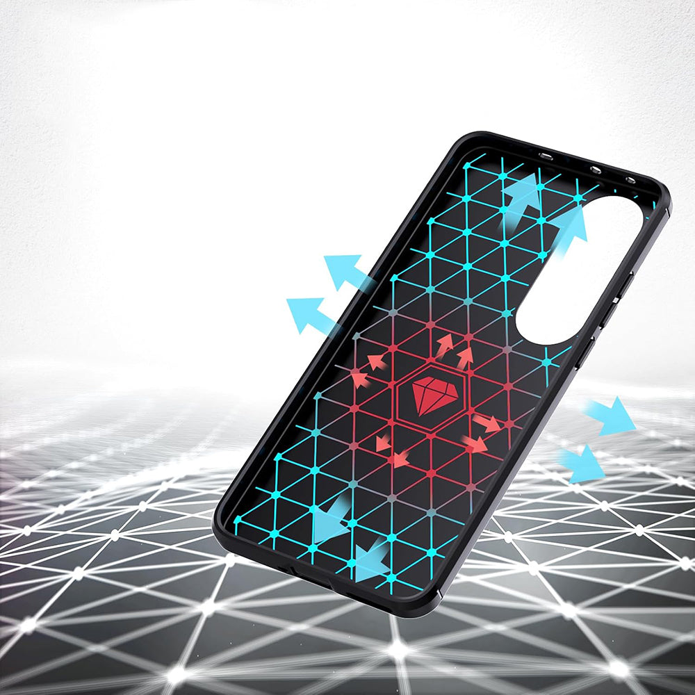 Husa de protectie Techsuit Carbon Silicone compatibil cu OnePlus Nord CE4 Lite, Albastru