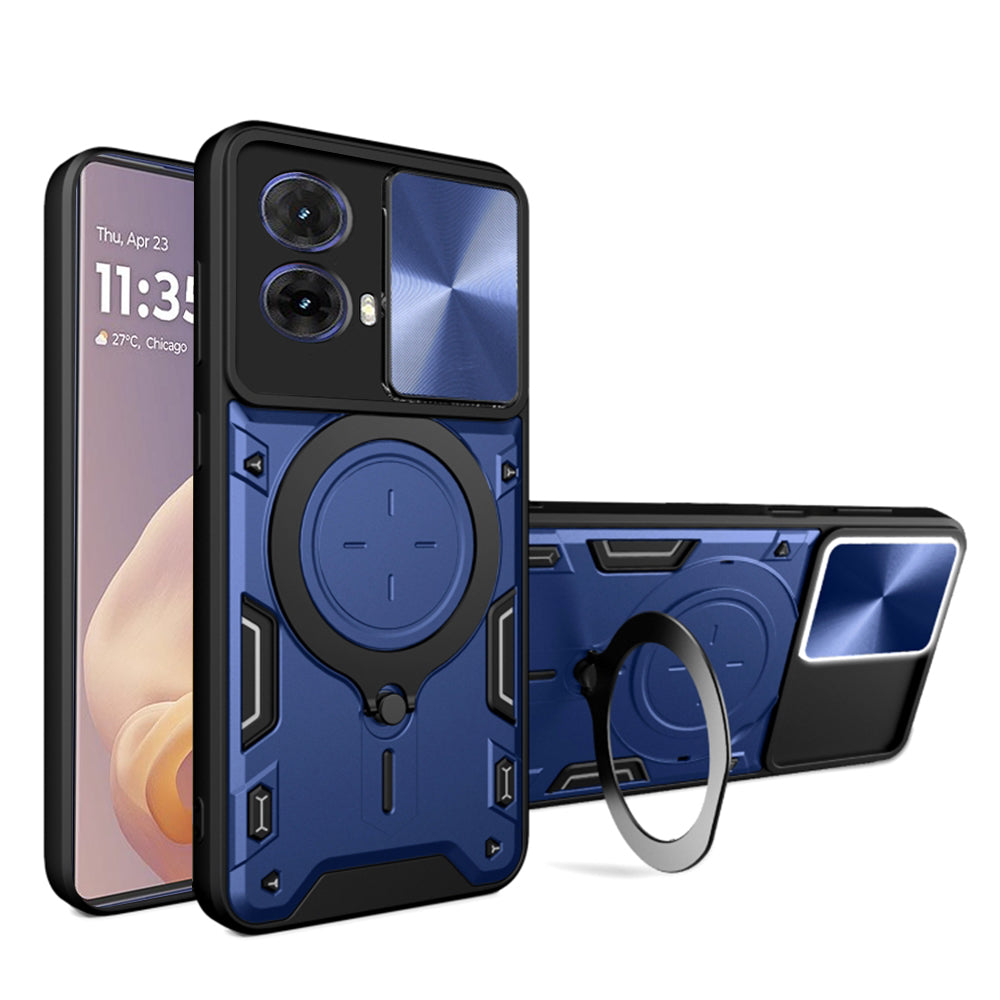 Husa de protectie Techsuit CamGuard Pro compatibil cu Motorola Moto G85, Albastru