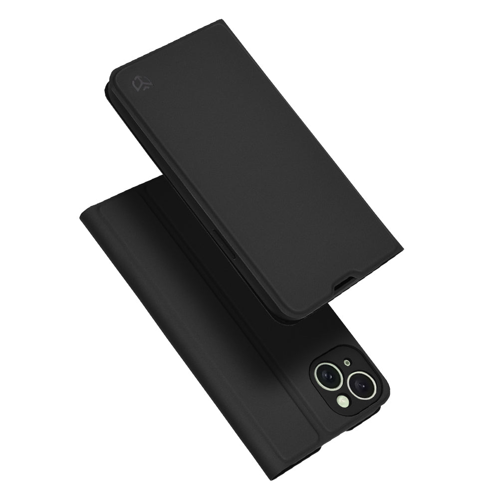 Husa de protectie Techsuit Magskin Book compatibil cu iPhone 15 Plus, Negru