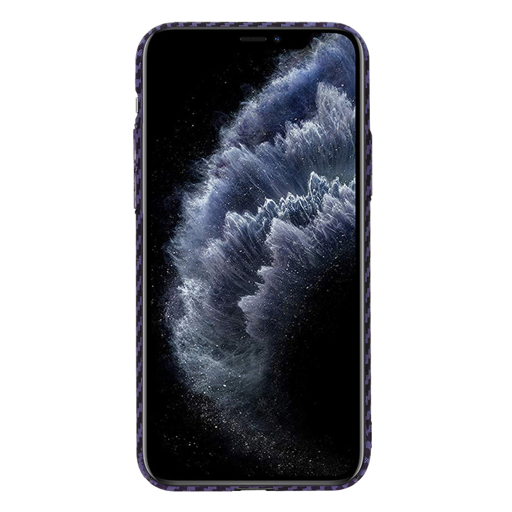 Husa de protectie Techsuit Carbonite FiberShell compatibil cu iPhone 11 Pro, Mov