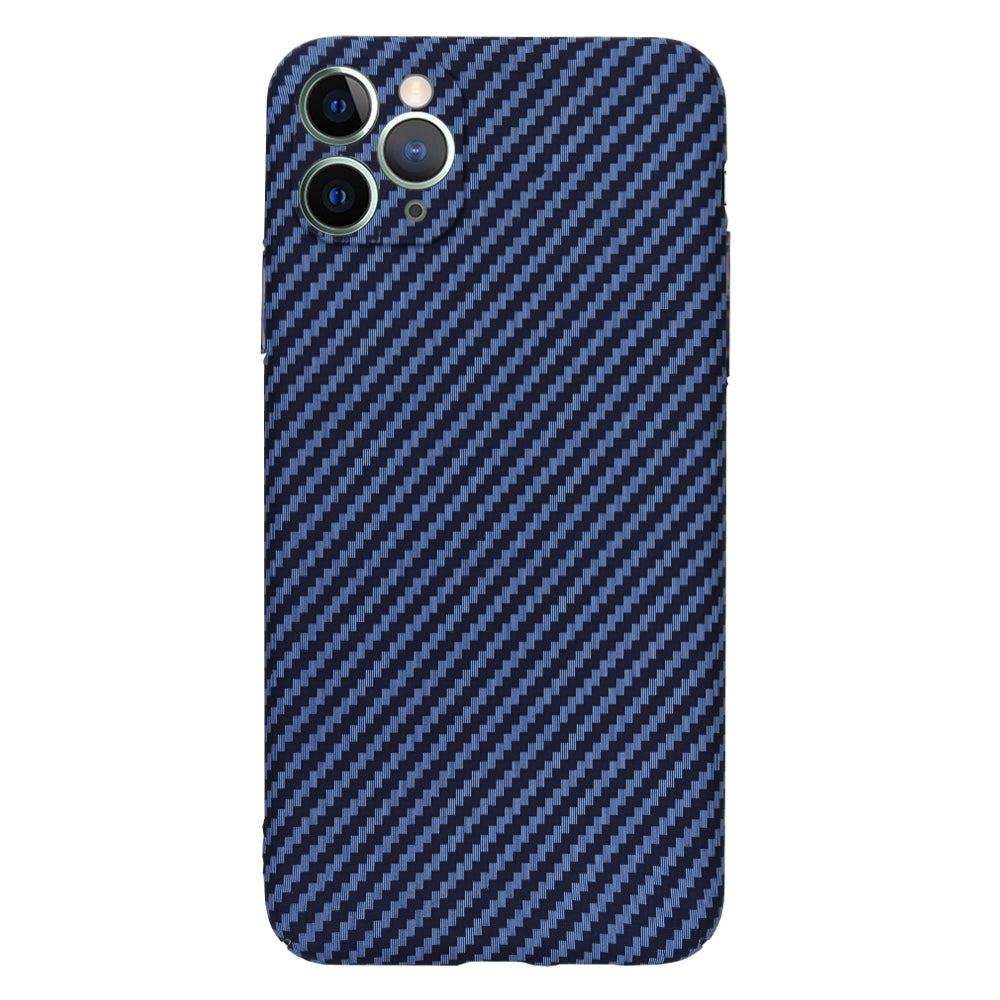 Husa de protectie Techsuit Carbonite FiberShell compatibil cu iPhone 11 Pro Max, Cyan