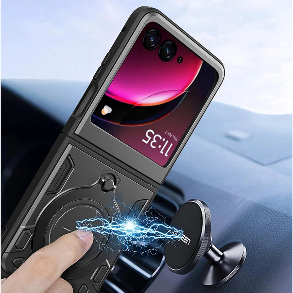 Husa de protectie Techsuit CamGuard Pro compatibil cu Motorola Razr 50 / Razr 60, Negru
