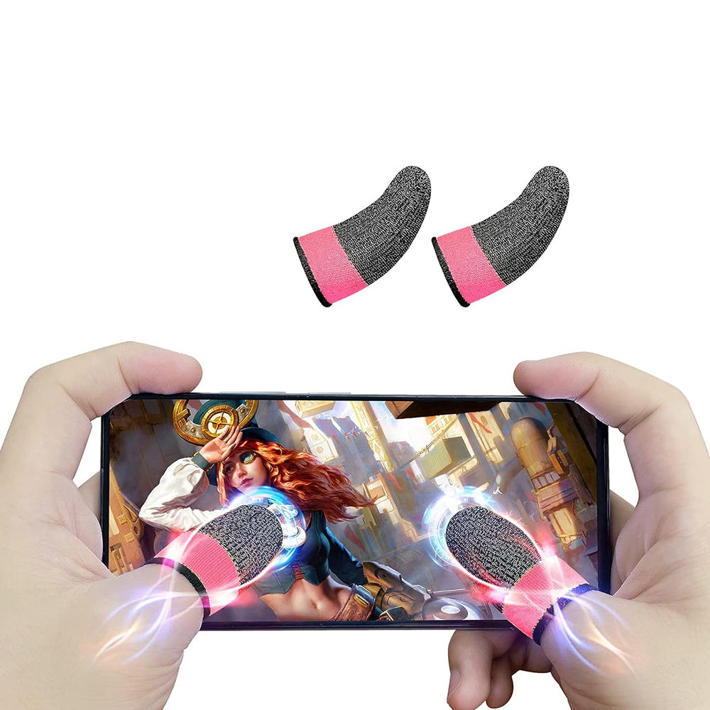 Accesoriu gaming Techsuit Mobile Gaming Finger Sleeve (FS4-04), for Peaceful Elite, King of Glory, Anti-Sweat, Roz