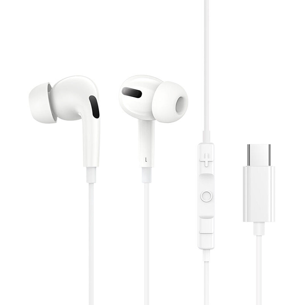 Casti Baseus Wired Earphones Encok CZ18 (A00170100213-Z1), Type-C, 20Hz-20kHz, Moon White