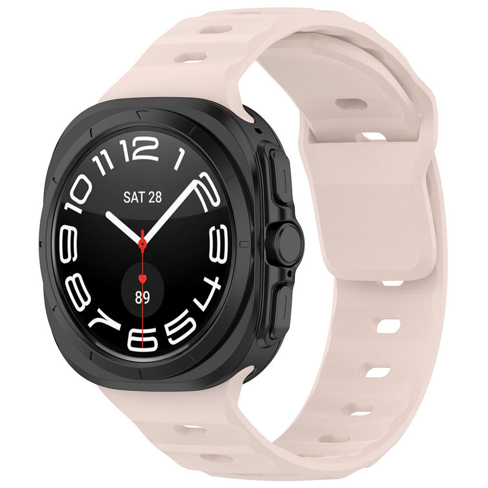 Curea smartwatch Techsuit Watchband (W055) compatibil cu Samsung Galaxy Watch Ultra 47mm / Watch Ultra 2, Roz Deschis