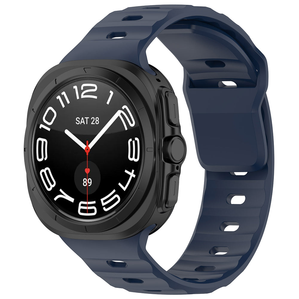 Curea smartwatch Techsuit Watchband (W055) compatibil cu Samsung Galaxy Watch Ultra 47mm / Watch Ultra 2, Bleumarin