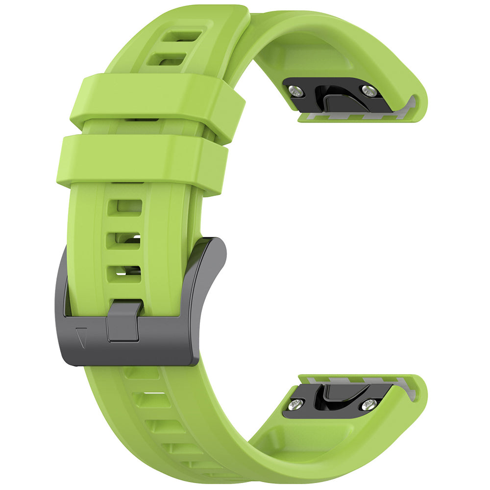 Curea smartwatch Techsuit Watchband QuickFit compatibil cu Garmin Fenix 6X / Fenix 7X Pro / Fenix 9, Verde deschis