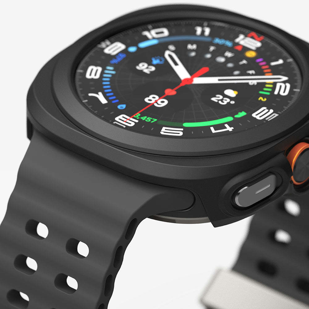 Folie de protectie smartwatch Ringke Slim + Screen Protector compatibil cu Samsung Galaxy Watch Ultra 47mm, Negru Mat