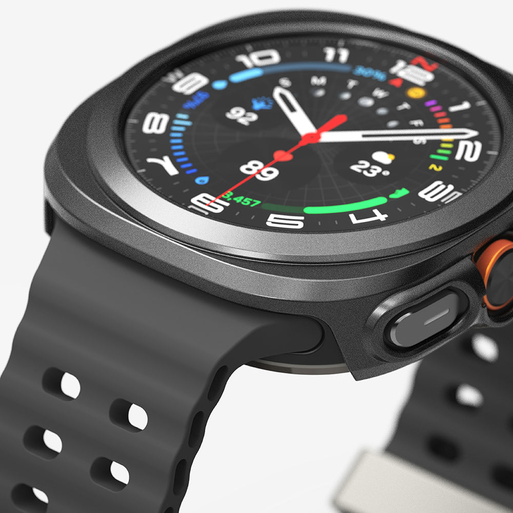 Folie de protectie smartwatch Ringke Slim + Screen Protector compatibil cu Samsung Galaxy Watch Ultra 47mm, Titanium Black