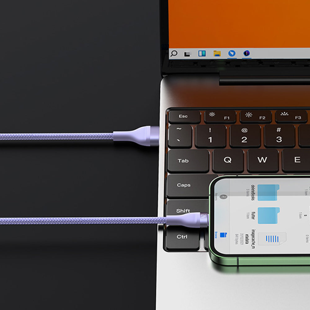 Cablu Baseus Flash Series 2 (CASS040001), Fast Charge, USB to Type-C, Lightning, Micro-USB, 66W, 1.2 m, Negru