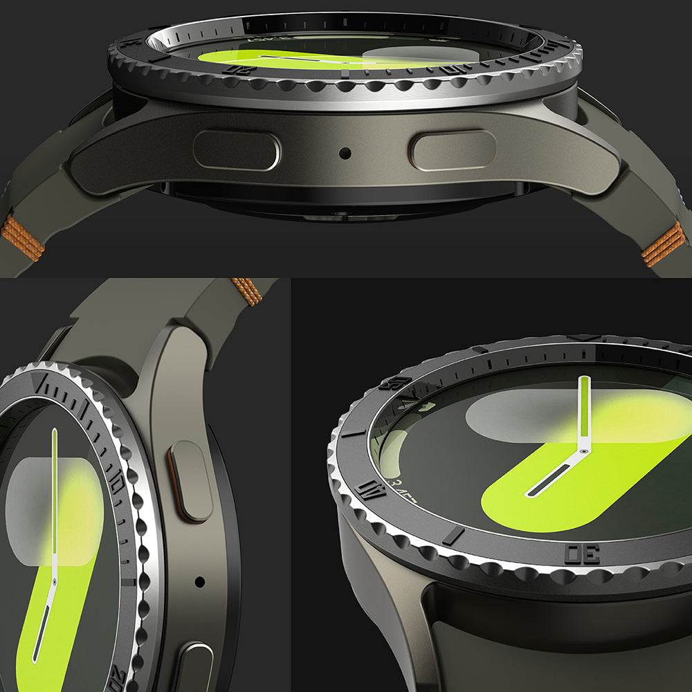 Accesoriu smartwatch Ringke Premium Bezel Styling compatibil cu Samsung Galaxy Watch7 40mm, Negru Pattern3 (Cb-Gw7-40-96)