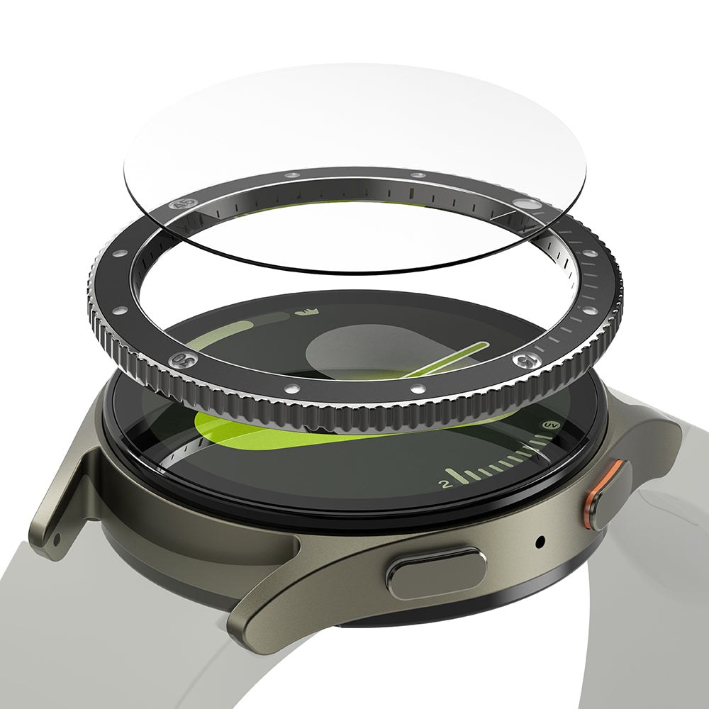 Accesoriu smartwatch Ringke Premium Bezel Styling compatibil cu Samsung Galaxy Watch7 40mm, Negru Pattern2 (Cb-Gw7-40-99)