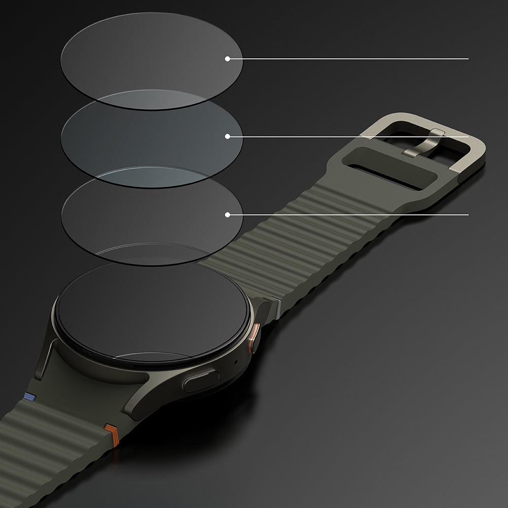 Folie de protectie smartwatch Ringke Tempered Glass R6 (set de 4) compatibil cu Samsung Galaxy Watch7 44mm, Transparent
