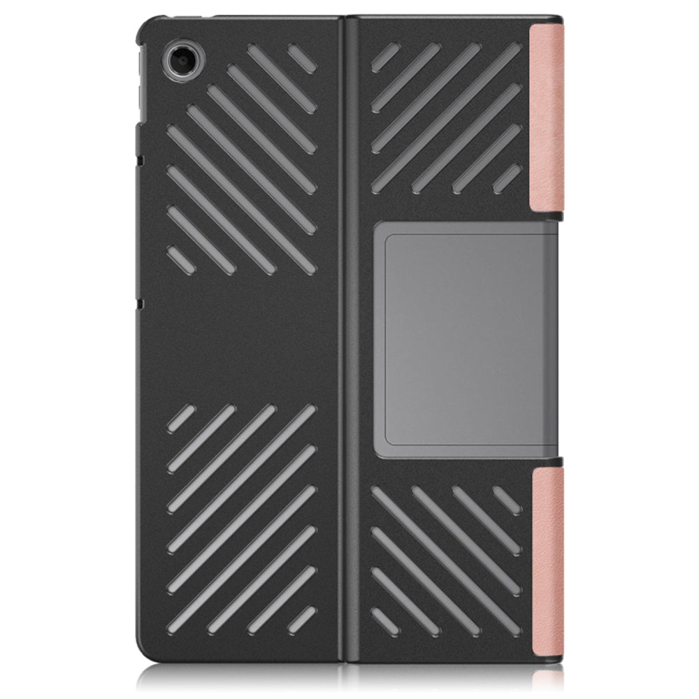 Husa de protectie tableta Techsuit FoldPro compatibil cu Lenovo Tab Plus, Roz Auriu
