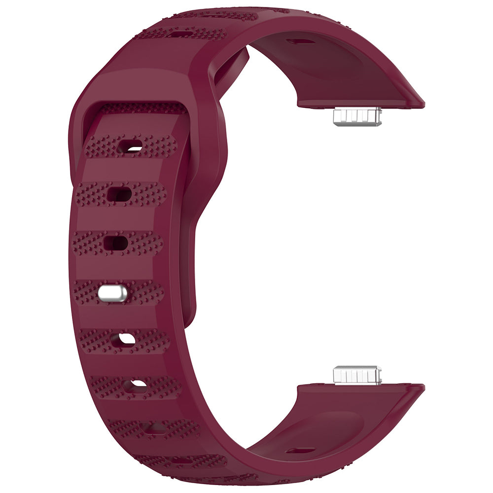 Curea smartwatch Techsuit Watchband (W050) compatibil cu Huawei Watch Fit 3 / Fit 4 / Fit 4 Pro, Bordo