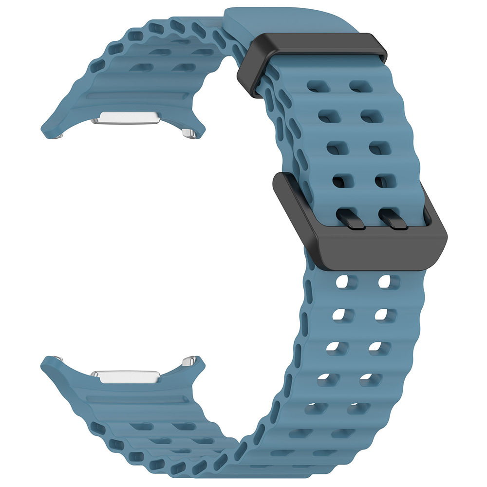 Curea smartwatch Techsuit Watchband (W062) compatibil cu Samsung Galaxy Watch Ultra 47mm / Watch Ultra 2, Teal Blue