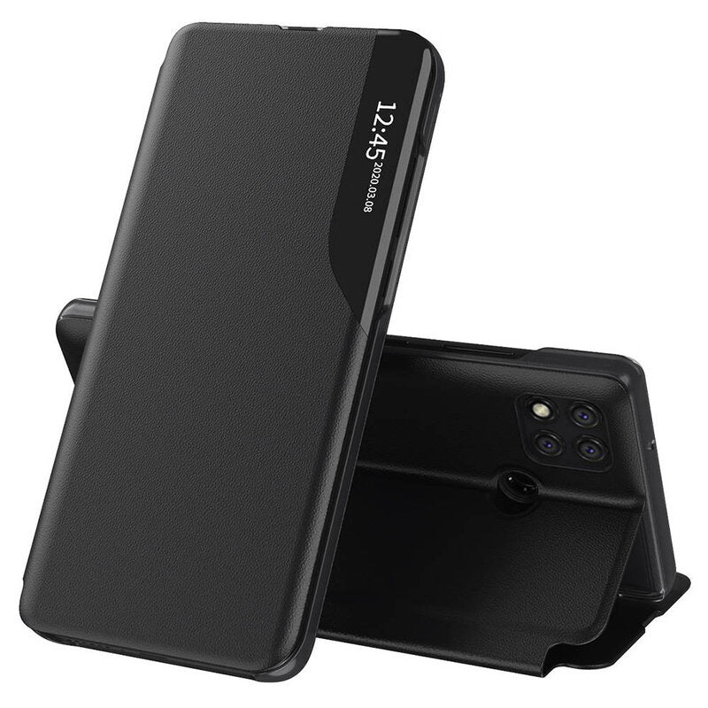Husa de protectie Techsuit eFold Series compatibil cu Xiaomi Redmi 9C / Redmi 9C NFC, Negru