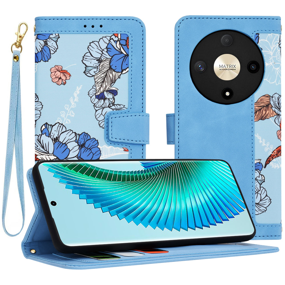 Husa de protectie Techsuit FlipCraft compatibil cu Honor Magic6 Lite, Vibrant Blue