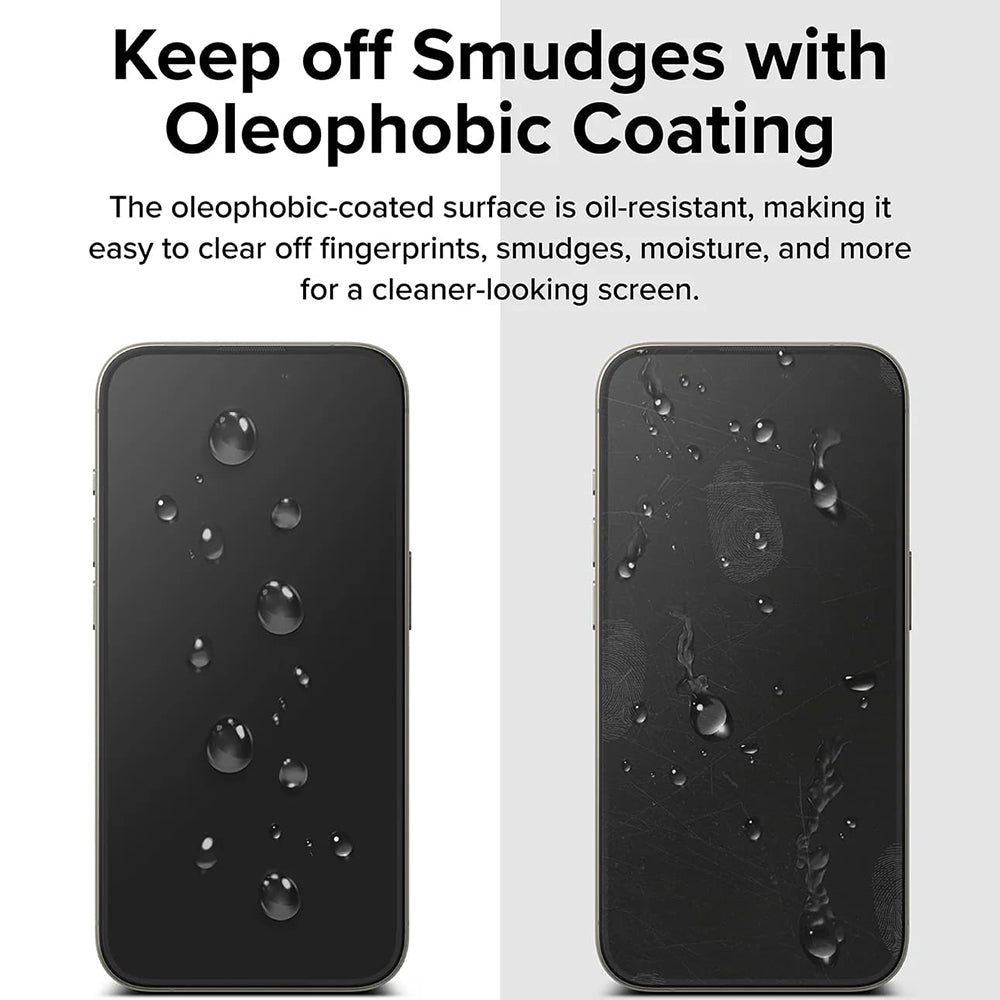 Folie de protectie Ringke Easy Slide Tempered Glass (set de 2) compatibil cu iPhone 16 Pro Max, Negru