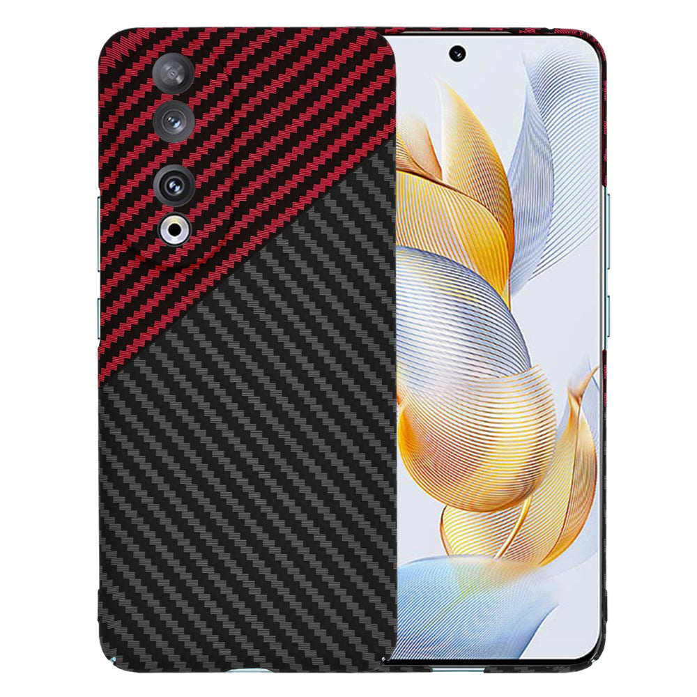 Husa de protectie Techsuit Carbonite FiberShell compatibil cu Honor 90, Rosu Vortex