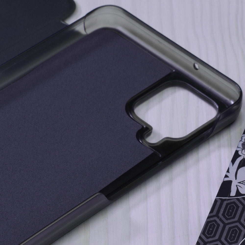 Husa de protectie Techsuit eFold Series compatibil cu Samsung Galaxy A12 / A12 Nacho, Albastru Inchis