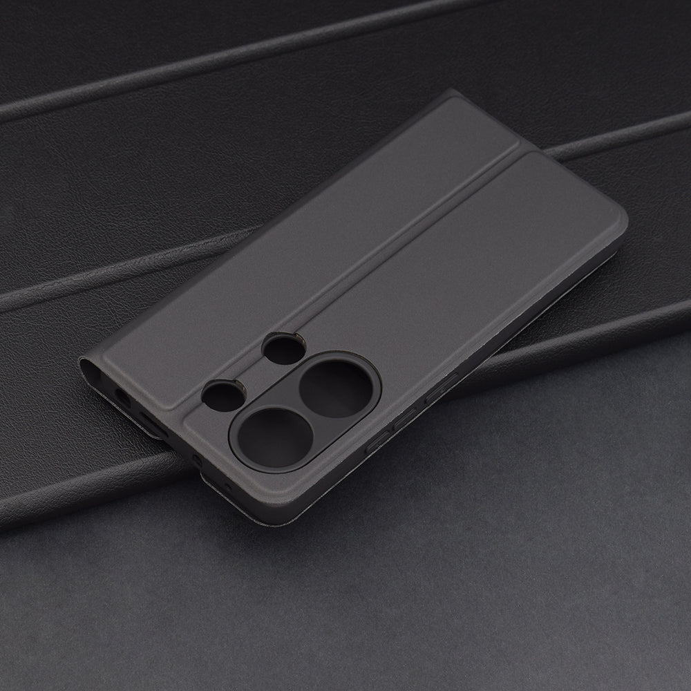 Husa de protectie Techsuit Magskin Book compatibil cu Xiaomi Redmi Note 13 Pro 4G / Poco M6 Pro 4G, Negru