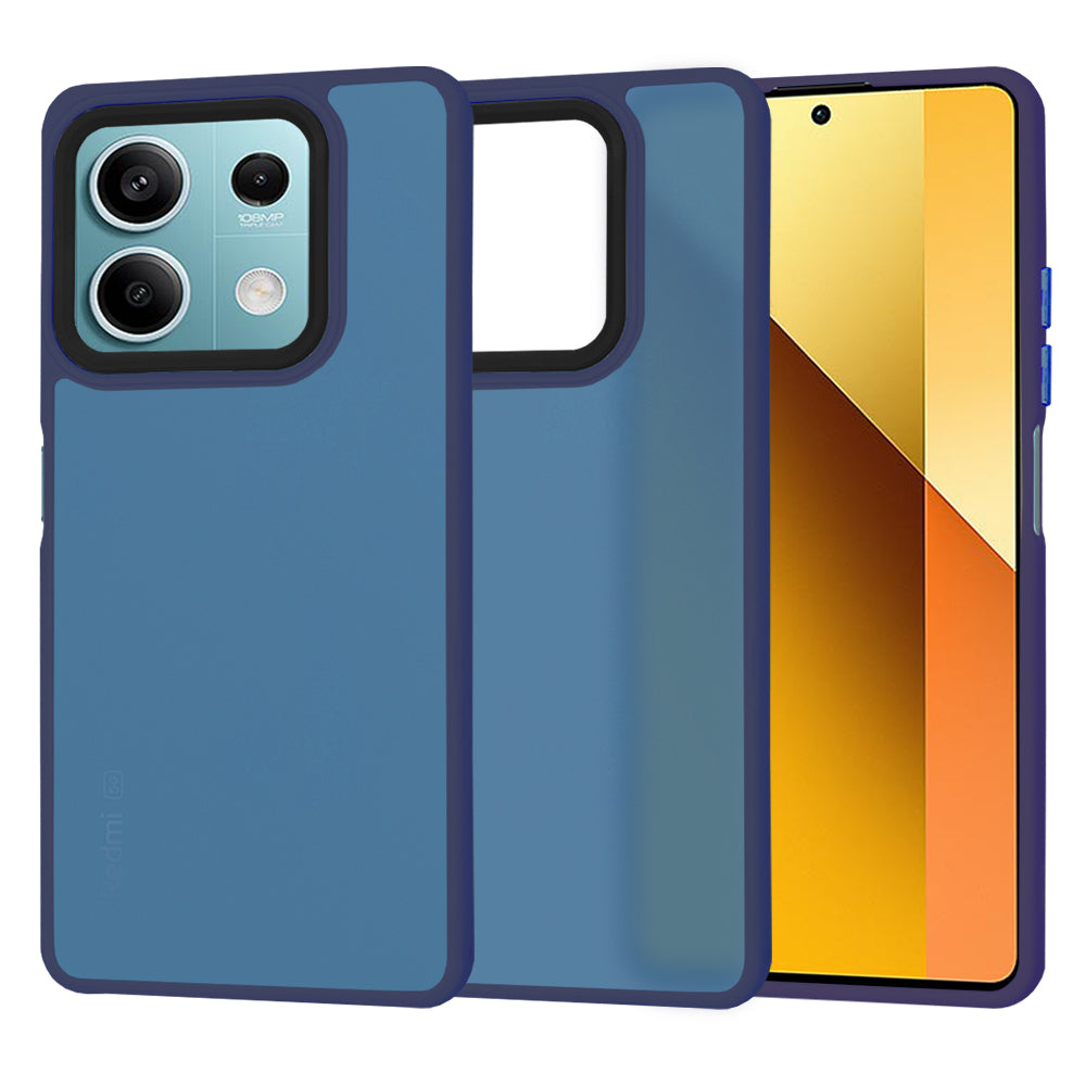 Husa de protectie Techsuit HaloFrost Series compatibil cu Xiaomi Redmi Note 13 5G, Albastru Inchis