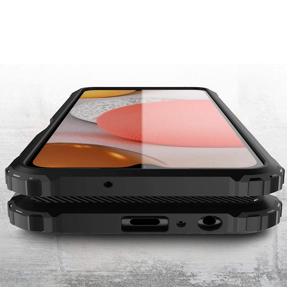 Husa de protectie Techsuit Hybrid Armor compatibil cu Samsung Galaxy A12 / A12 Nacho, Negru