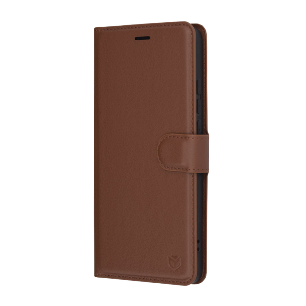 Husa de protectie Techsuit Leather Folio compatibil cu OnePlus Nord CE4 Lite, Maro