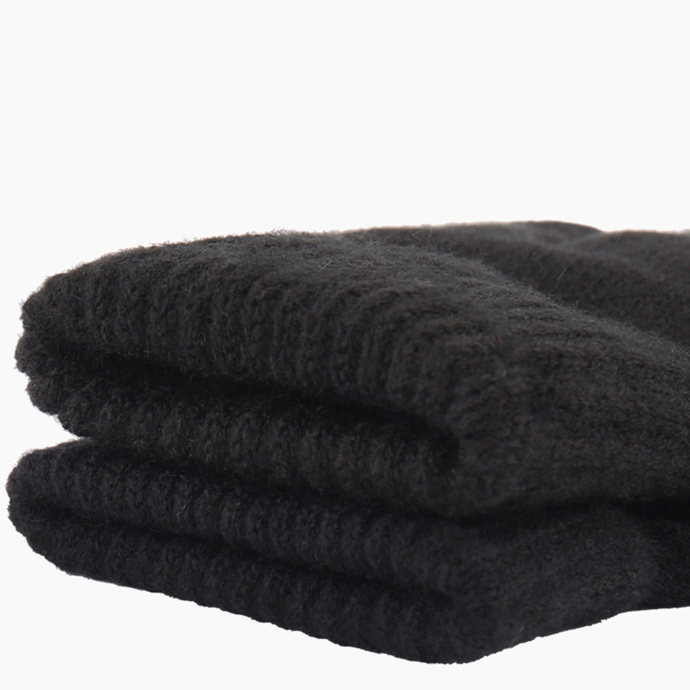 iWarm Touchscreen Gloves (ST0005), Double Layer and Velvet/Acrylic, Size 21cm, Negru