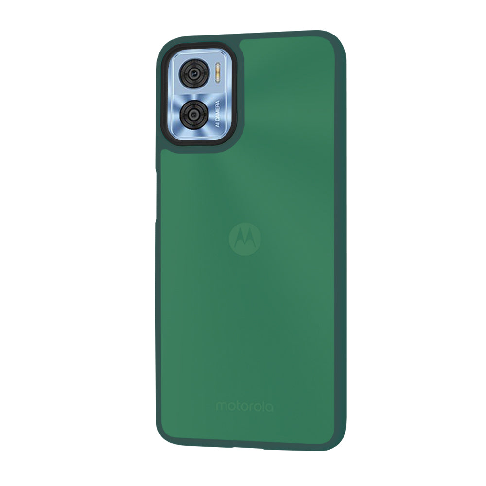 Husa de protectie Techsuit HaloFrost Series compatibil cu Motorola Moto E22 / Moto E22i, Bleumarin Green