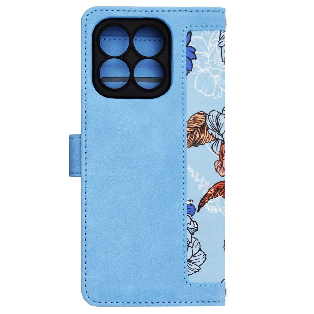 Husa de protectie Techsuit FlipCraft compatibil cu Honor X8b, Vibrant Blue