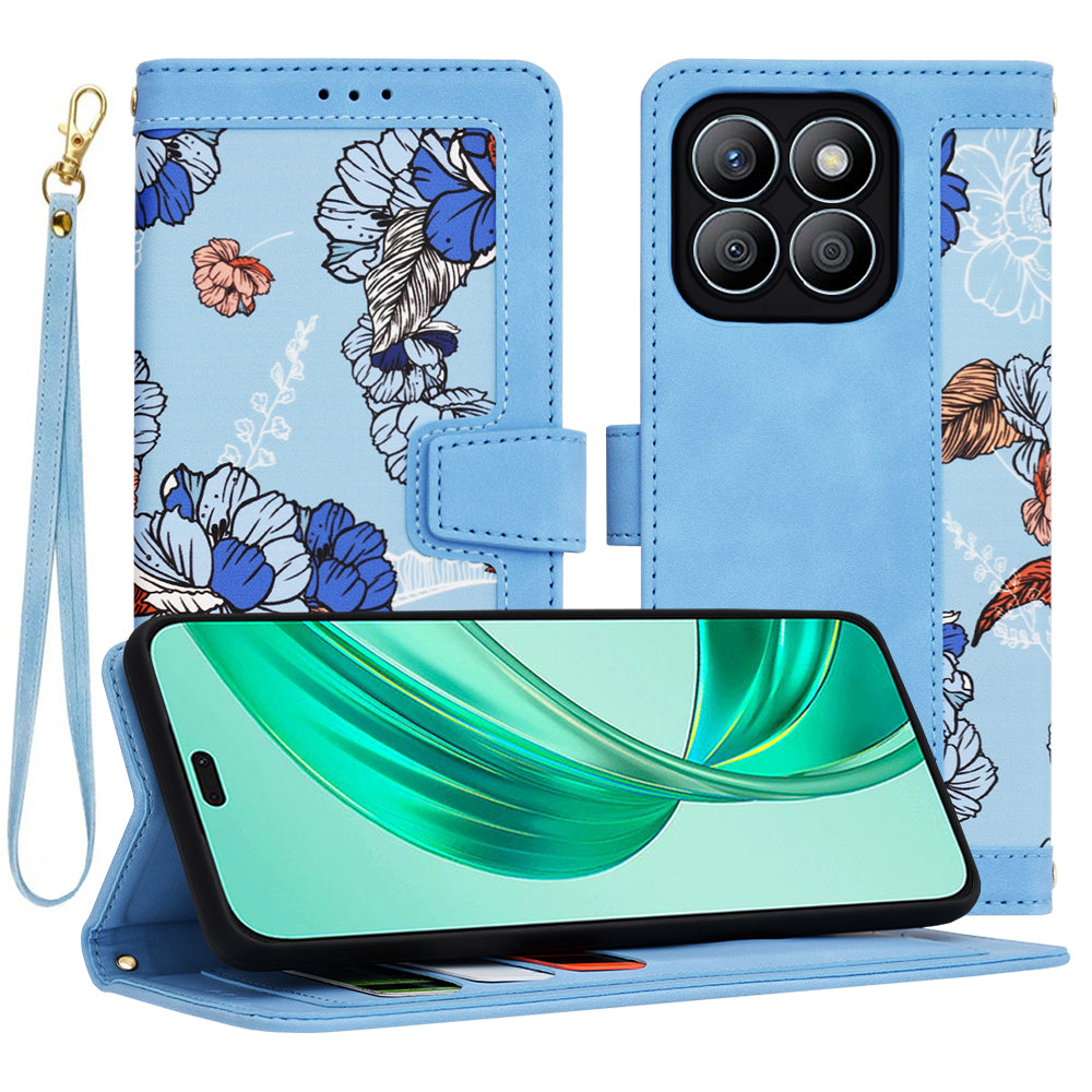 Husa de protectie Techsuit FlipCraft compatibil cu Honor X8b, Vibrant Blue