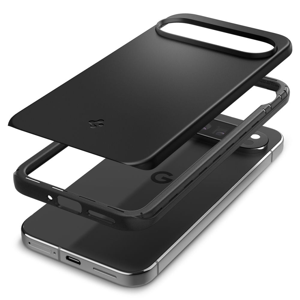Husa de protectie Spigen Thin Fit (ACS07731) compatibil cu Google Pixel 9 Pro XL, Negru